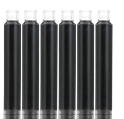 Fountain Pen Ink Cartridges in Blue, Black, Red (3.4)