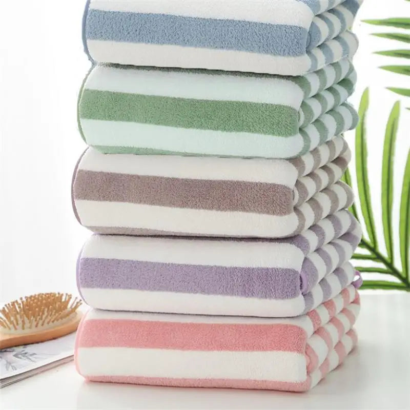 Cotton Stripe Face Bath Towel for Adults and Kids