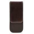 Handmade Leather Pen Case with Magnetic Drawer (Set of 3)