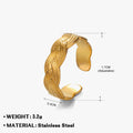 Retro Hip Hop Titanium Steel Ring for Women
