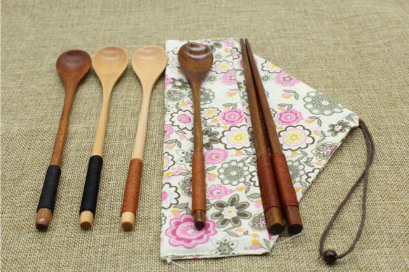 Long Handle Wooden Stirring Spoon for Coffee and Juice