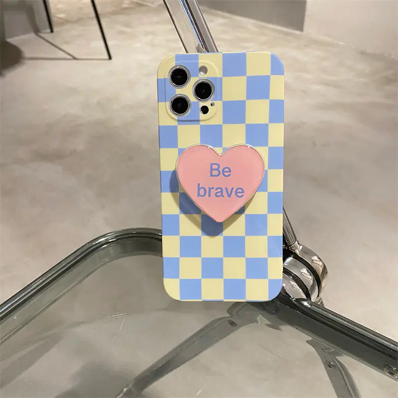Simple Checkerboard Soft Case for Mobile Phones