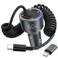 60W USB C Car Charger Fast ChargingHUNDA iPhone 15 Car ChargerDual USB Car Charger with PD 30W Fast Charge Car Charger for iPhone 15/15 pro/15 Pro MaxGalaxy s24/s23/s22 ect