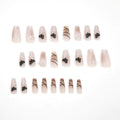 Gradient Black Butterfly Swoosh Wearable Nail Art