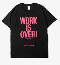 Japanese Style Casual Men's T-Shirt with Letter Print