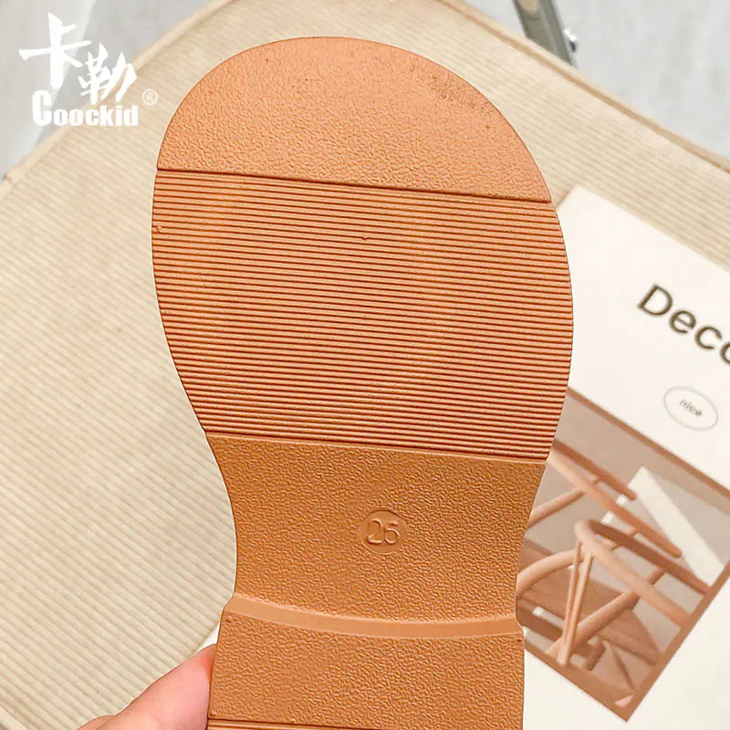 Girls' Classic Leather Flats for School and Parties