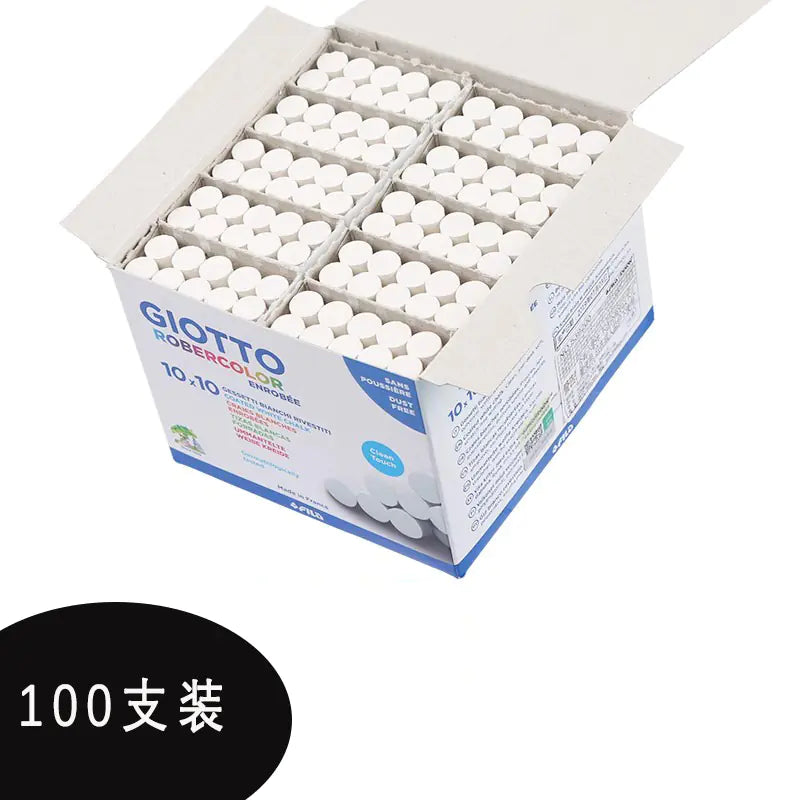 Giotto 100-Pack Colored Dustless Chalk Markers