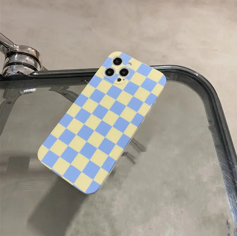 Simple Checkerboard Soft Case for Mobile Phones