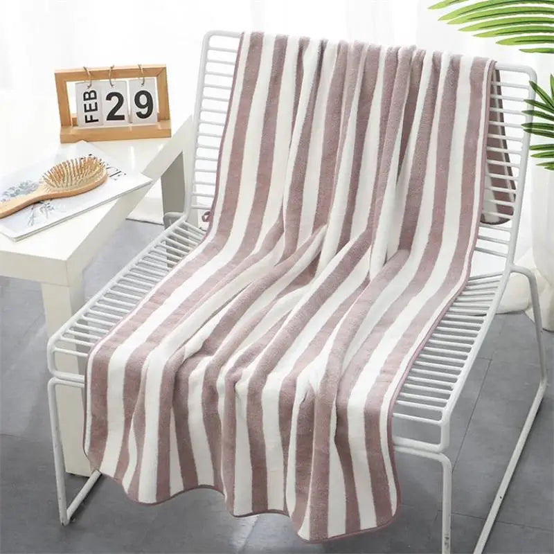 Cotton Stripe Face Bath Towel for Adults and Kids