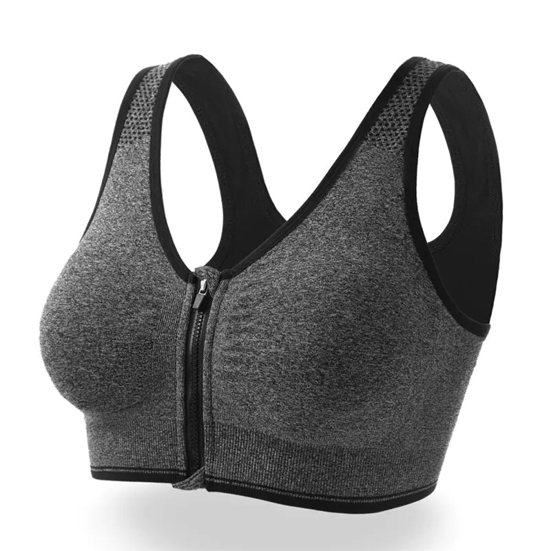 Plus Size Shockproof Seamless Sports Bra for Fitness