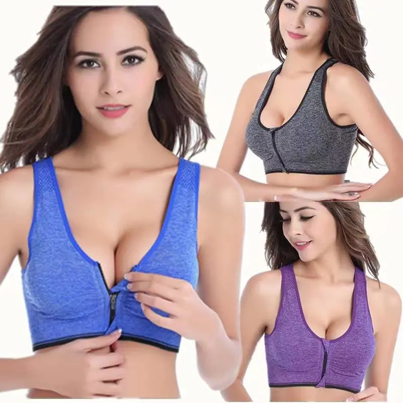 Plus Size Shockproof Seamless Sports Bra for Fitness