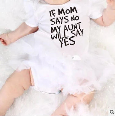 Summer New Kids' Letter Print Short Sleeve Bodysuit