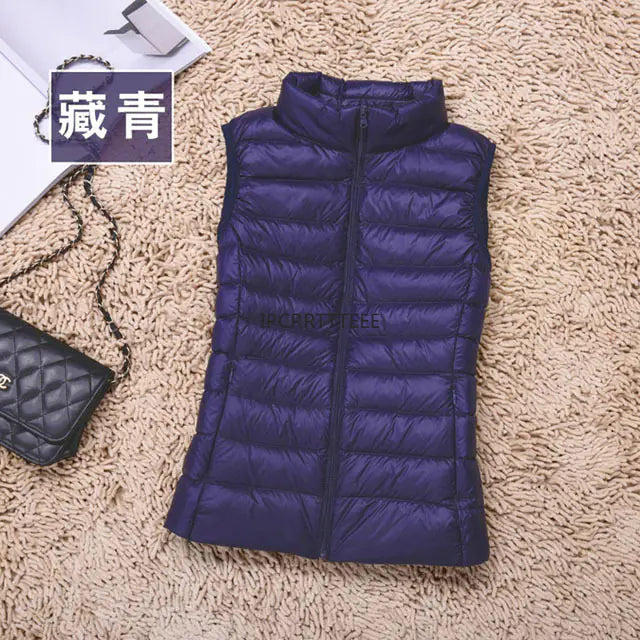 Women's Ultra-Thin Duck Down Vest for Autumn & Winter